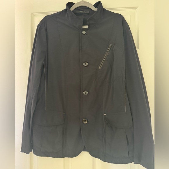 Unisex Giorgio Armani Nylon Jacket, Leather Piping detail size L (Italian 52) - Picture 15 of 16